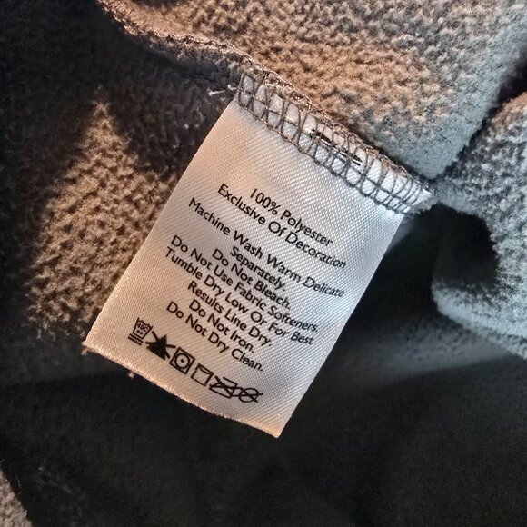 Eddie Bauer Fleece Mens Medium Gray Fast Fleece 100 Quarter Zip Pullover Light - Picture 8 of 10